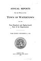 Annual Reports by the officers of the town of Watertown for the two hundred and eighty-fourth year of the organization-Title Page.jpg