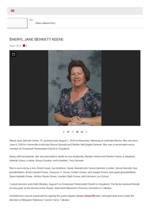 Website Archive - Obituary - Sheryl Jane Bennett Keene.pdf